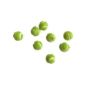 Green Tennis Ball Silver Plated Charms Cute DIY Jewelry Earrings Accessory